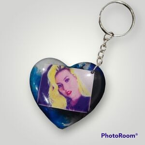 KINGS Blue Ink Heart Keychain (Z170)